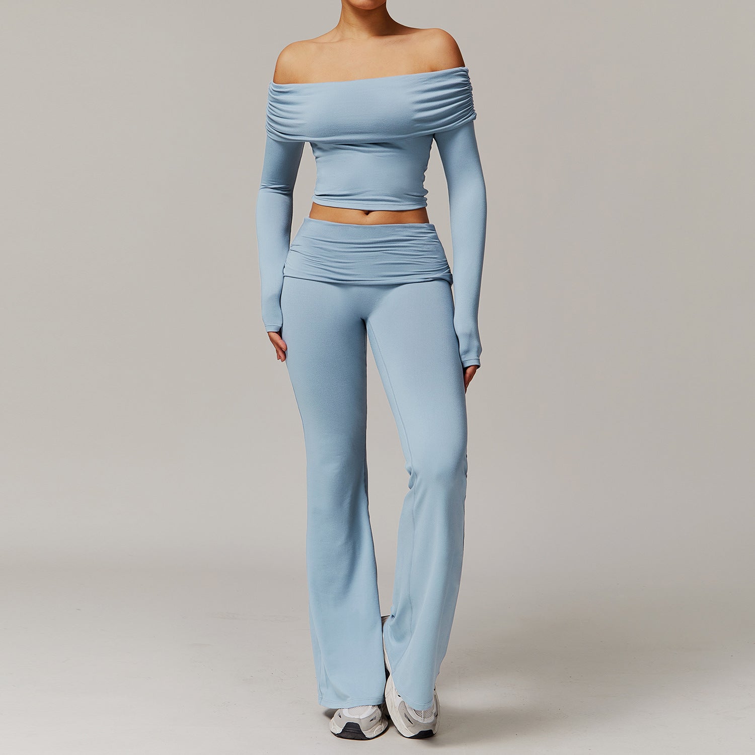 Sollinarry Yoga Cepillado Ropa de Yoga Casual Cómoda para Mujer Conjunto Deportivo para Correr y Entrenamientos