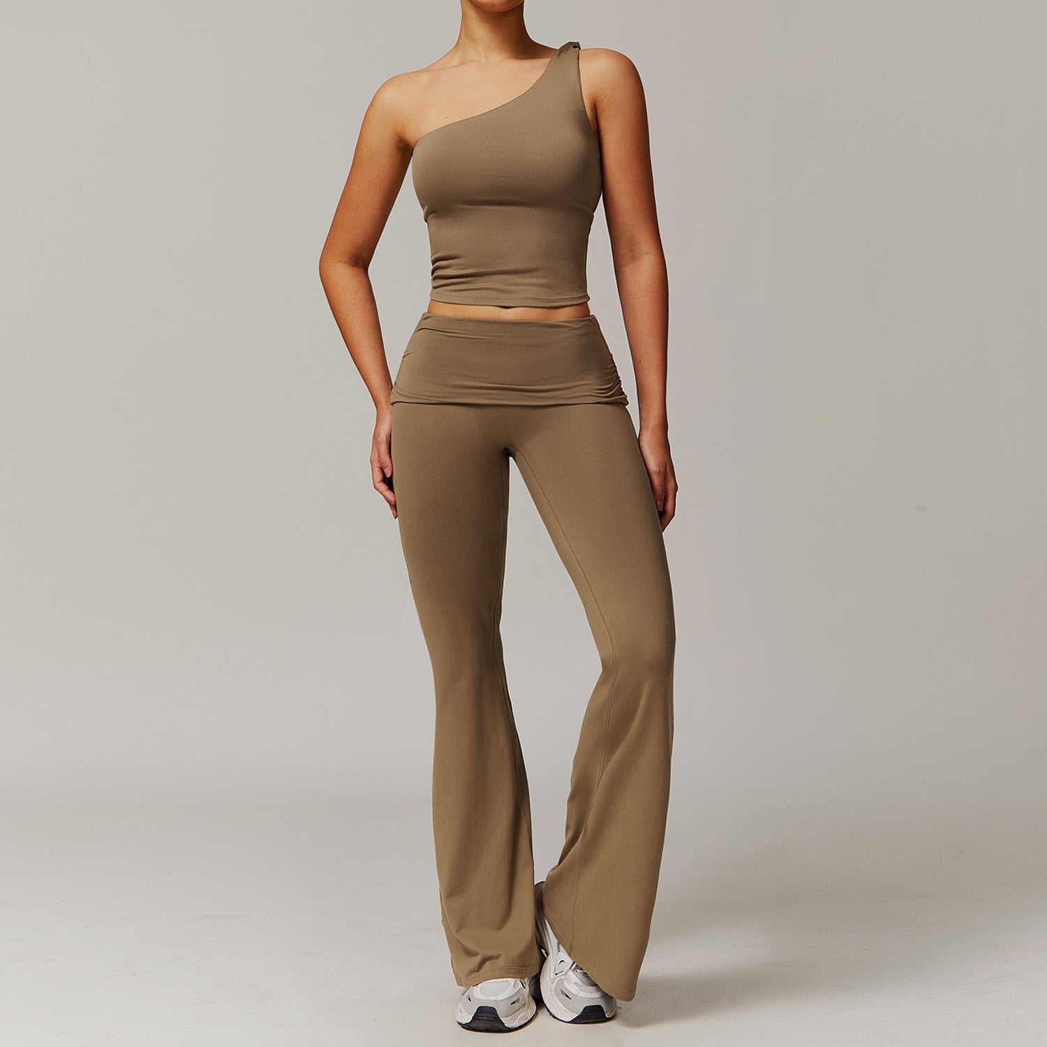 Sollinarry Yoga Cepillado Ropa de Yoga Casual Cómoda para Mujer Conjunto Deportivo para Correr y Entrenamientos