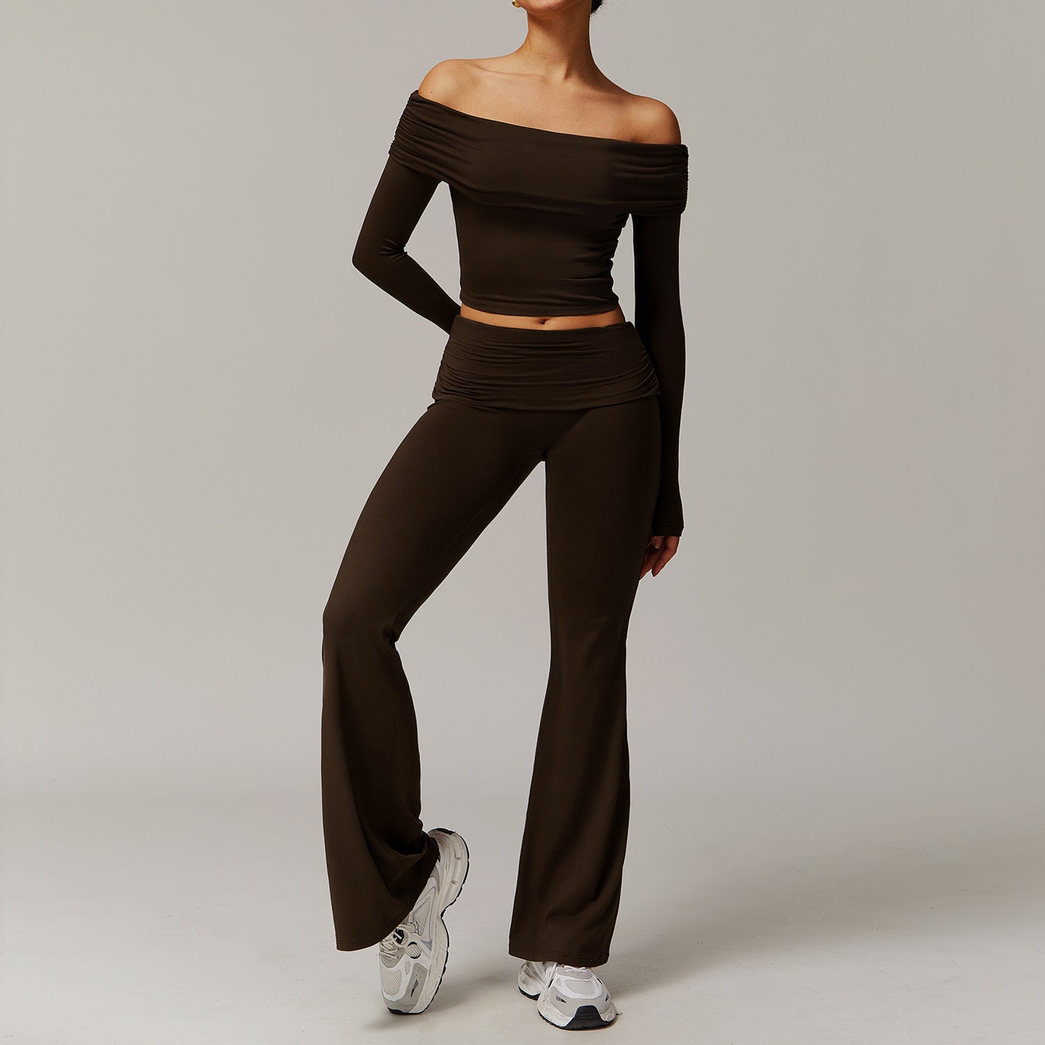 Sollinarry Yoga Cepillado Ropa de Yoga Casual Cómoda para Mujer Conjunto Deportivo para Correr y Entrenamientos