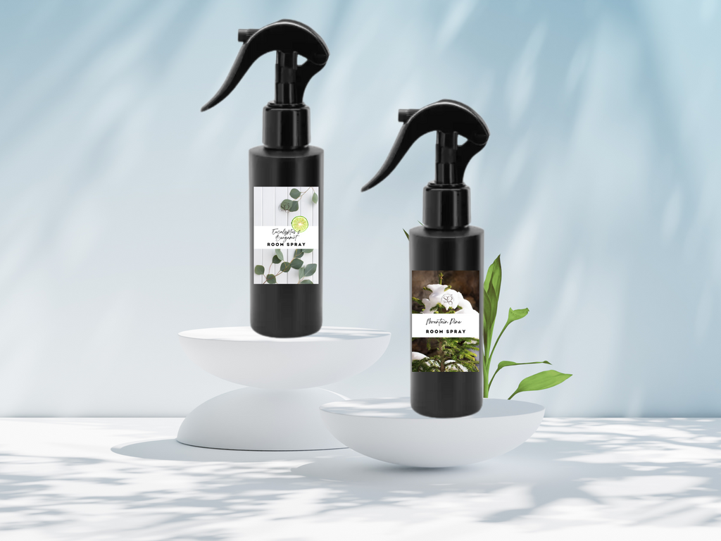 Colección de Sprays Ambientales Masculinos – Sprays Ambientales y Para Ropa Artesanales con Aromas Atrevidos y Sofisticados Como Speakeasy, Obsidiana y Eucalipto Bergamota