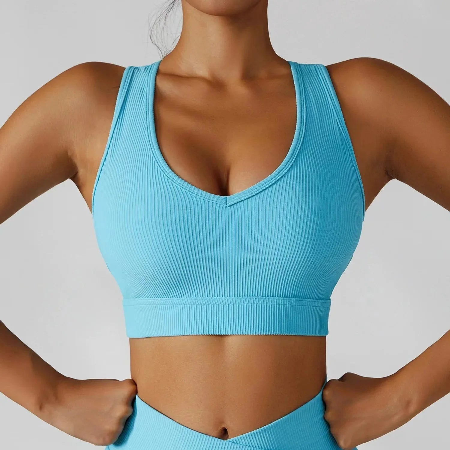 3-Piece Seamless Yoga Set – Jacket, Bra & Leggings