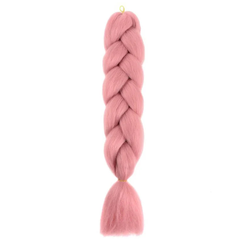 Extensiones de Cabello Jumbo para Trenzas de 24 Pulgadas | Dreadlocks Sintéticas Lacias Yaki