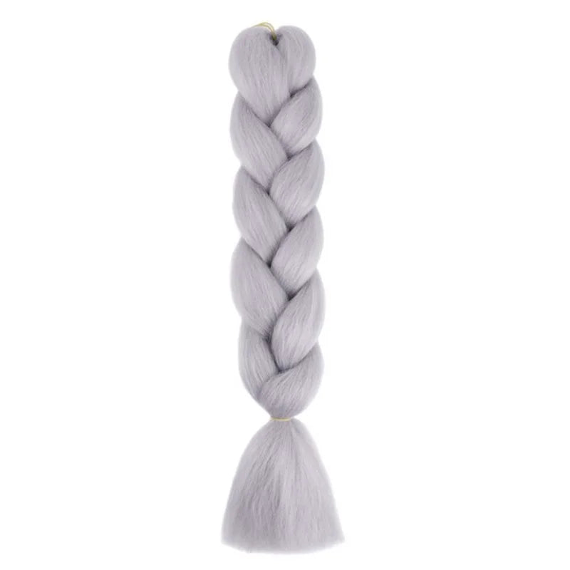 Extensiones de Cabello Jumbo para Trenzas de 24 Pulgadas | Dreadlocks Sintéticas Lacias Yaki