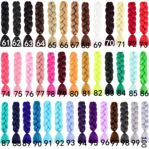 Extensiones de Cabello Jumbo para Trenzas de 24 Pulgadas | Dreadlocks Sintéticas Lacias Yaki