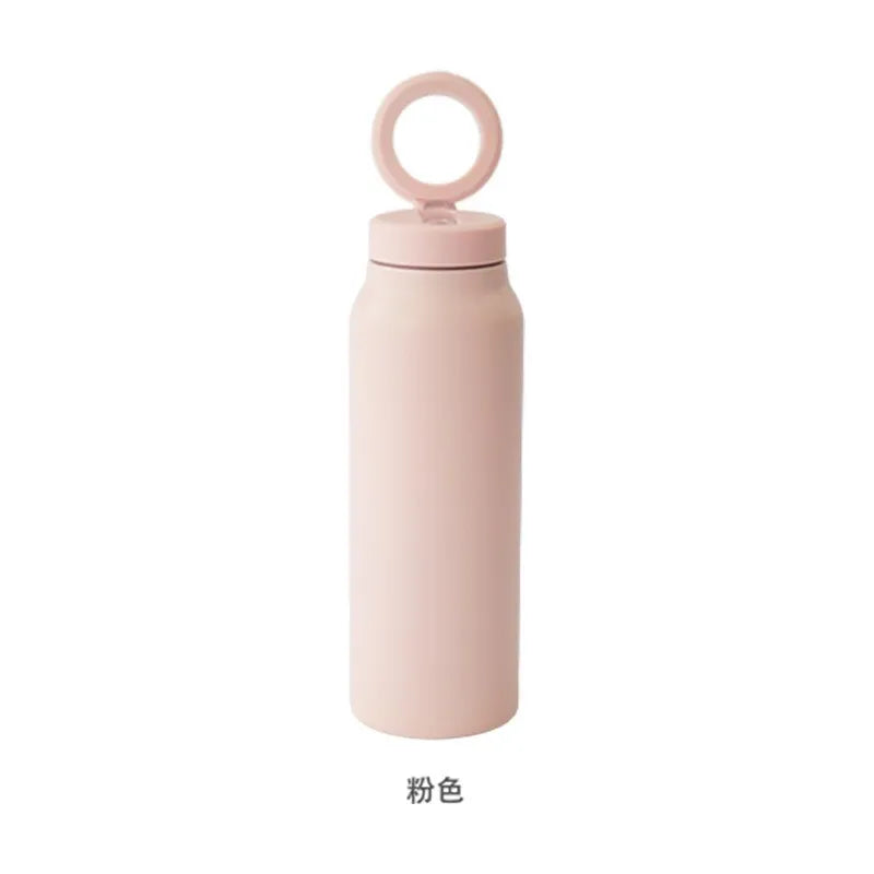 Termo deportivo pintado, botella al vacío de 710 ml con soporte magnético para teléfono | Botella de agua de acero inoxidable