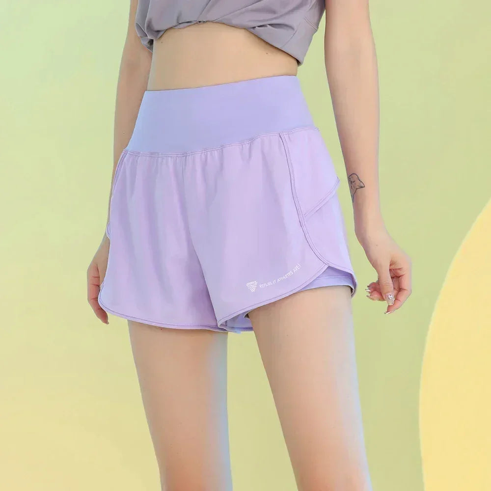 Pantalones cortos de yoga PHIGEER para mujer, ligeros, para gimnasio, ciclismo, entrenamiento, con bolsillo, transpirables, para correr, ropa deportiva
