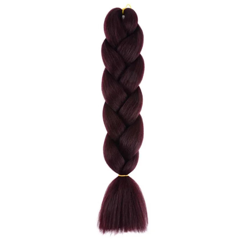 Extensiones de Cabello Jumbo para Trenzas de 24 Pulgadas | Dreadlocks Sintéticas Lacias Yaki