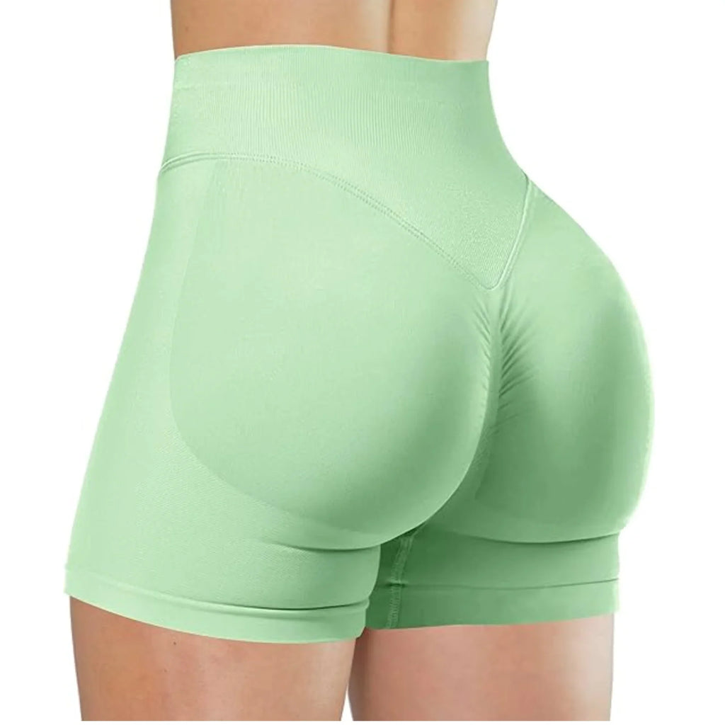 Pantalones cortos de yoga de cintura alta para verano, a la moda y sexys, para correr, fitness, leggings de yoga de color sólido