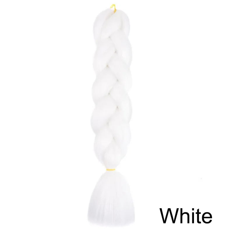 Extensiones de Cabello Jumbo para Trenzas de 24 Pulgadas | Dreadlocks Sintéticas Lacias Yaki