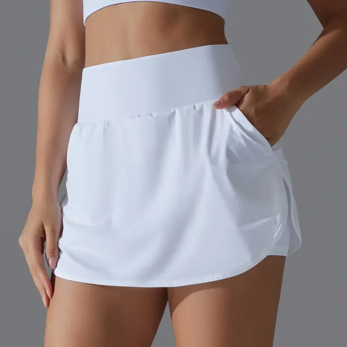 Pantalones cortos de yoga Una-Shop de cintura alta con bolsillos para mujer, ropa deportiva push up, leggings para fitness, ropa deportiva para gimnasio
