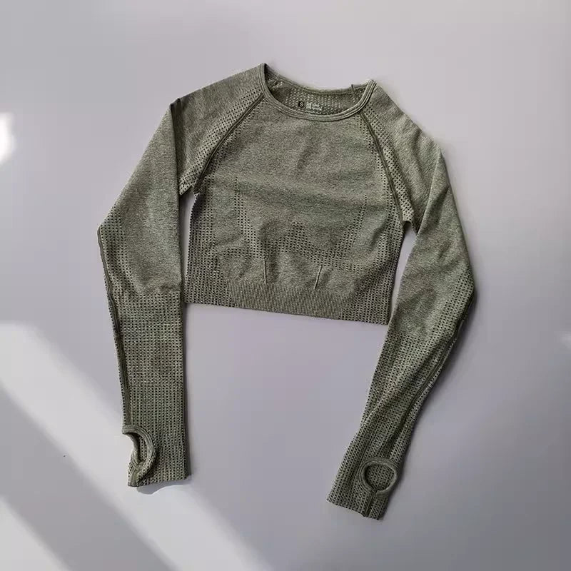Seamless Yoga Crop Top for Women