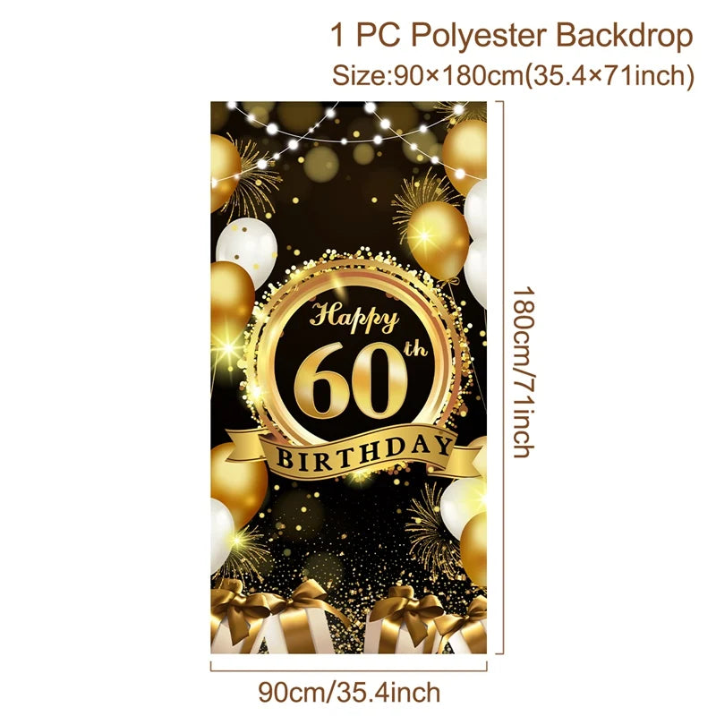 Happy Birthday Background 18 21 30 40 50 60 Birthday Party Decoration Birthday Banner Hanging Flag 30th Birthday Backdrop Decor