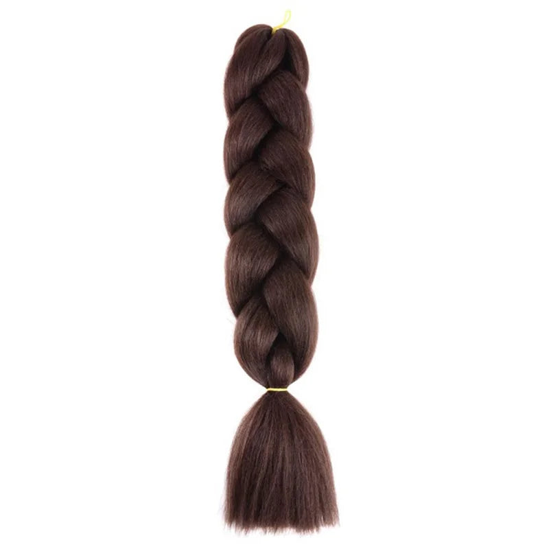 Extensiones de Cabello Jumbo para Trenzas de 24 Pulgadas | Dreadlocks Sintéticas Lacias Yaki