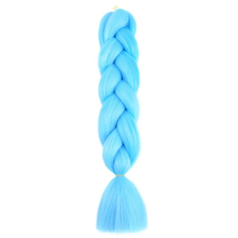 Extensiones de Cabello Jumbo para Trenzas de 24 Pulgadas | Dreadlocks Sintéticas Lacias Yaki