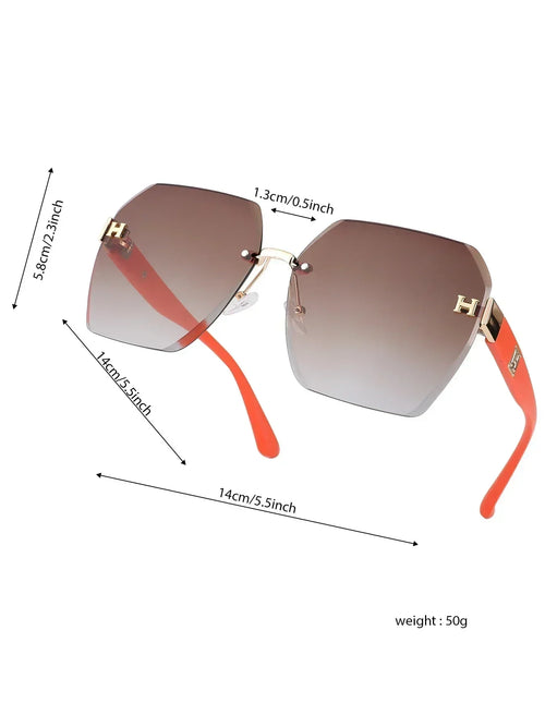 Gafas de Sol de Moda 2025 de Lujo, Marca de Diseñador, Mujer Hombre, Retro Cuadradas, Montura Grande, Protección UV400, Gafas para Exteriores, Con Estuche