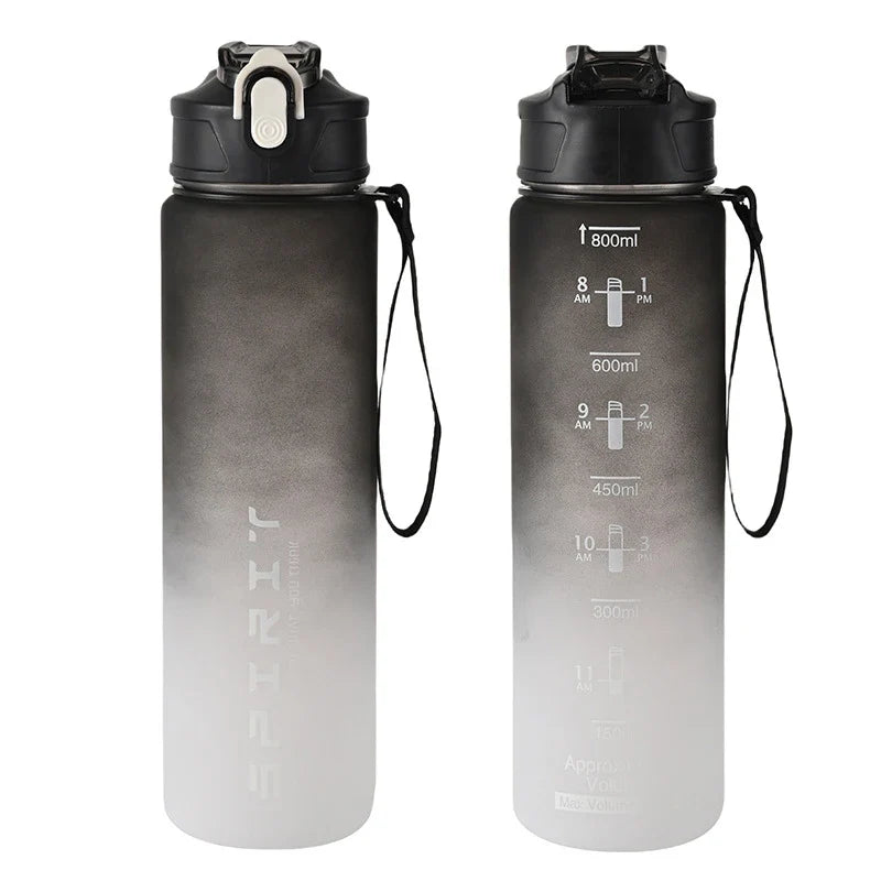 Peace botella de agua deportiva de gran capacidad de 800 ml | Vaso de plástico a prueba de fugas para gimnasio, actividades al aire libre y viajes