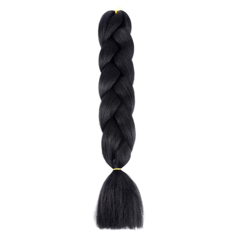 Extensiones de Cabello Jumbo para Trenzas de 24 Pulgadas | Dreadlocks Sintéticas Lacias Yaki