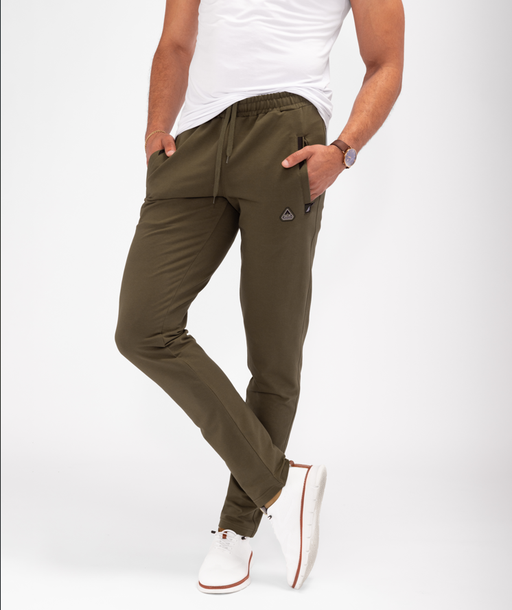 Pantalones de chándal deportivos cómodos para todo el día - Con forma cónica (Talla alta)