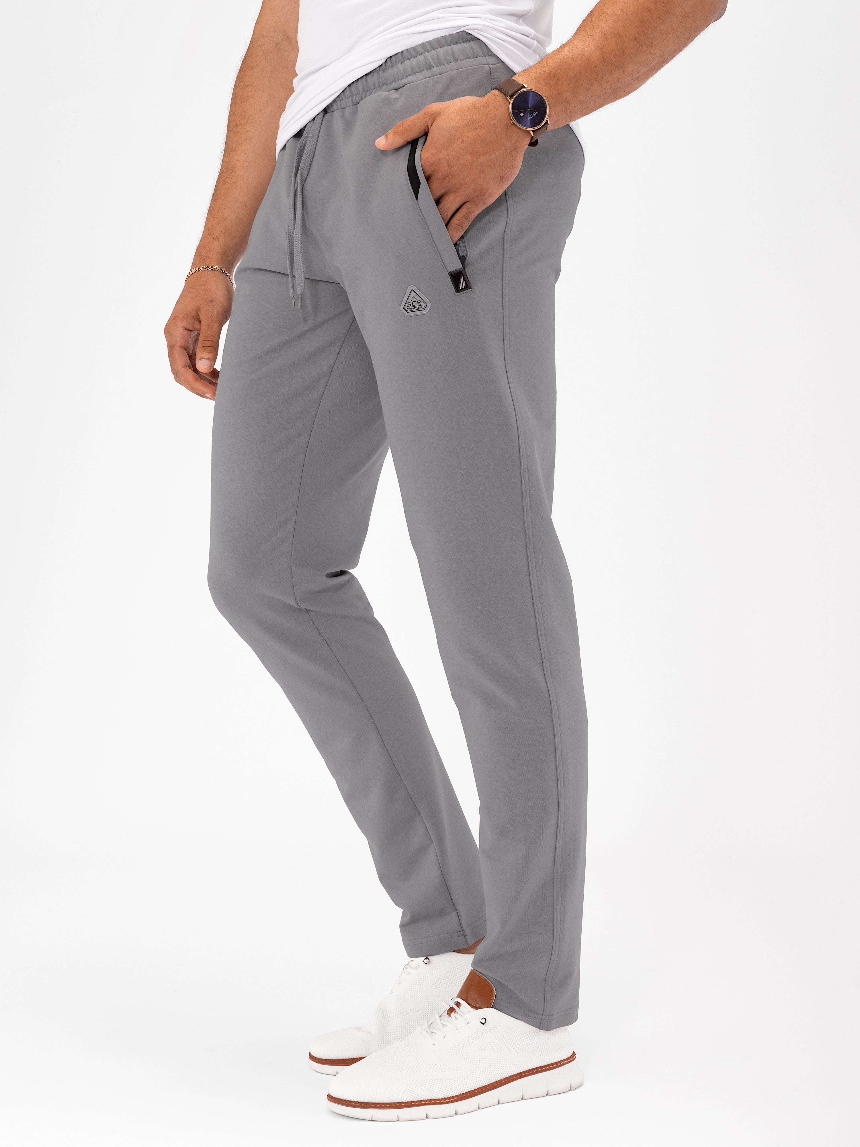 Pantalones de chándal deportivos cómodos para todo el día - Con forma cónica (Talla alta)