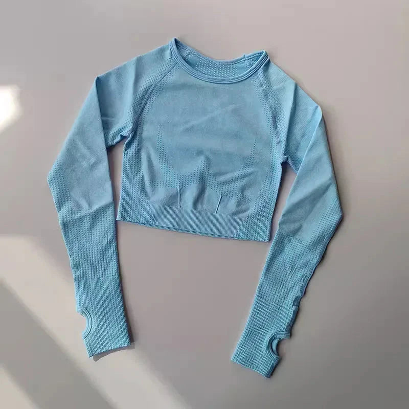 Seamless Yoga Crop Top for Women