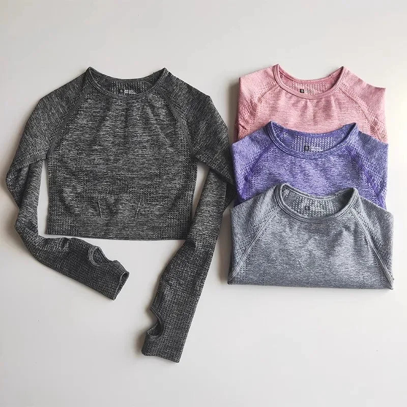 Seamless Yoga Crop Top for Women