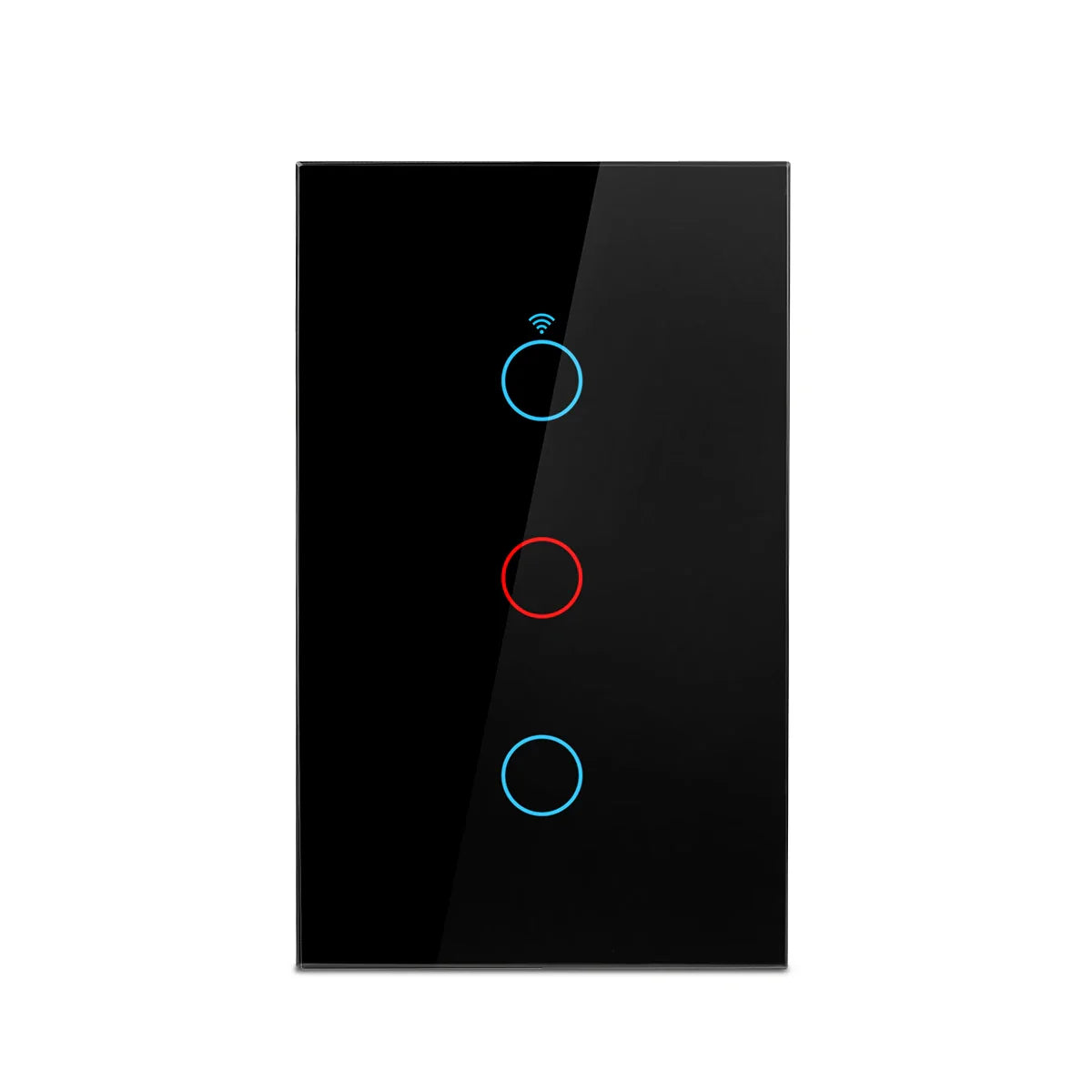 Interruptores inteligentes Tuya (EE. UU.) con cable neutro/sin cable neutro necesario, interruptor de luz táctil WiFi de 1/2/3/4 grupos, funciona con Alexa Google Home