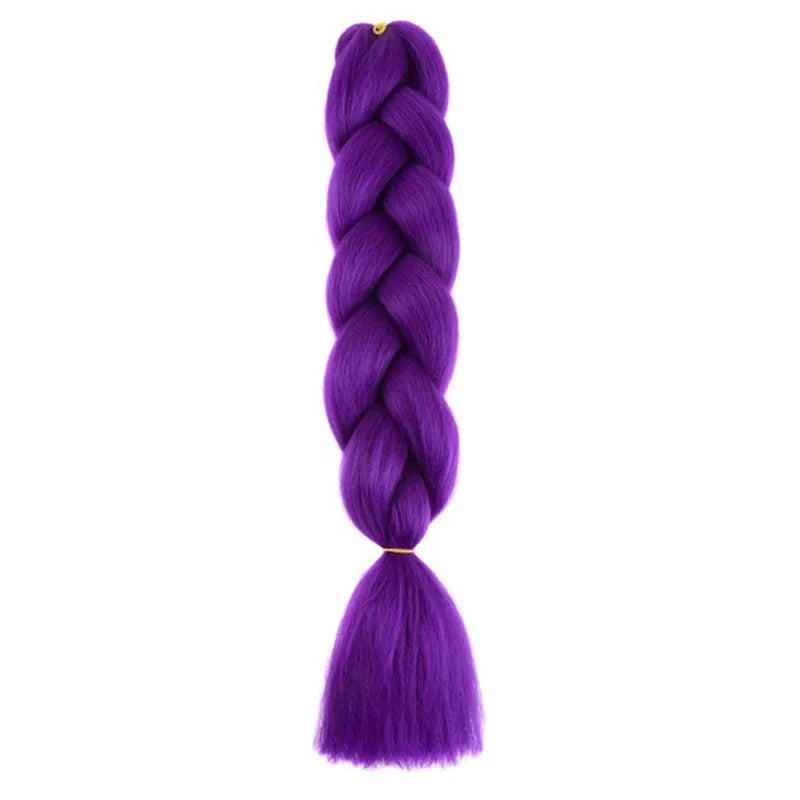 Extensiones de Cabello Jumbo para Trenzas de 24 Pulgadas | Dreadlocks Sintéticas Lacias Yaki