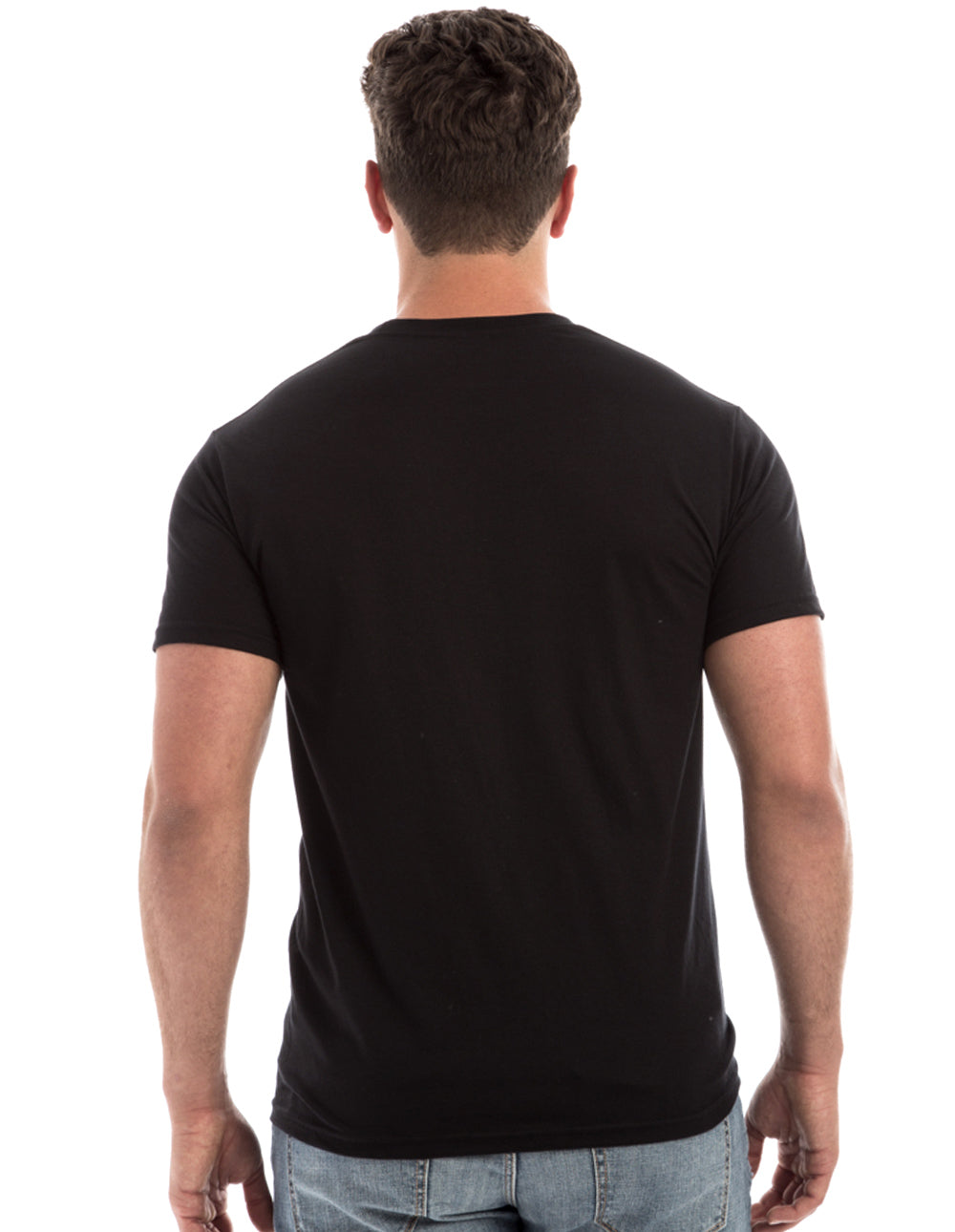 Camiseta retro de cuello redondo hilada en anillo 2100