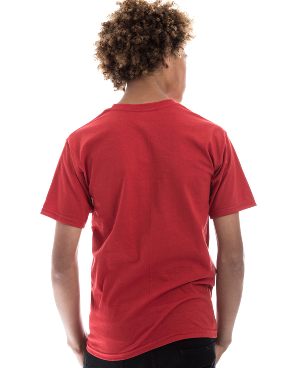 Camiseta retro de cuello redondo hilada en anillo 2100
