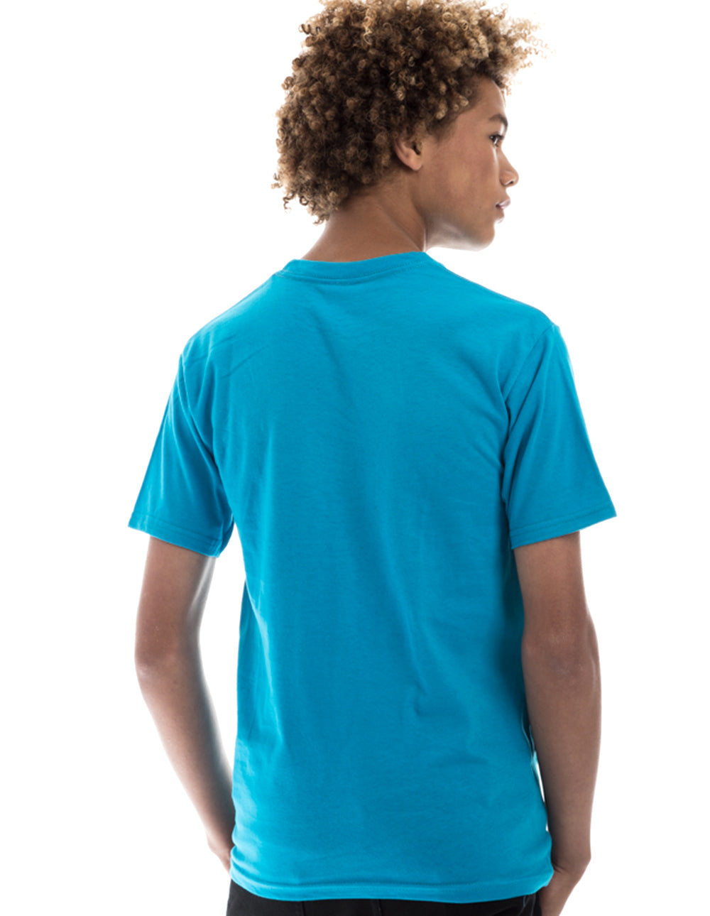Camiseta retro de cuello redondo hilada en anillo 2100