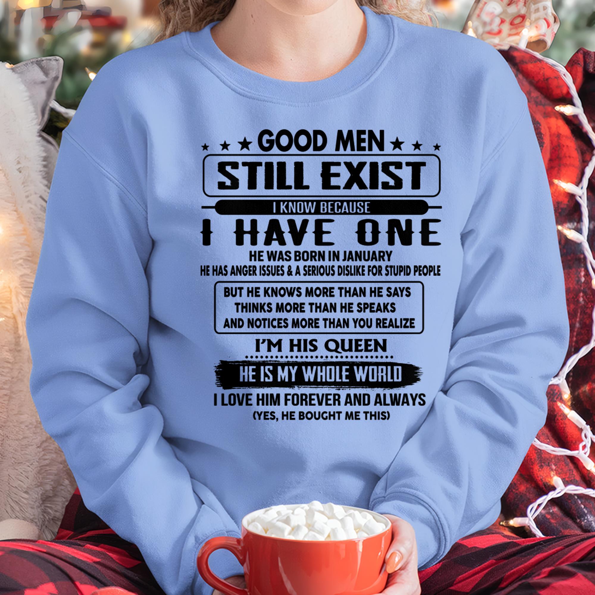 January - Good men Still Exist - gift for your girlfriend, wife from Husband - NGHL01 (SKU-GM-01)