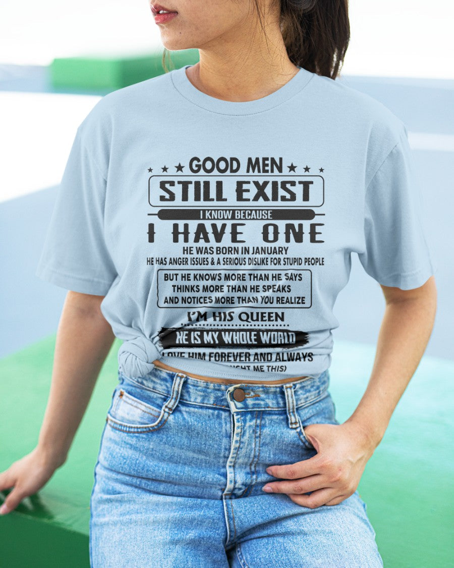 January - Good men Still Exist - gift for your girlfriend, wife from Husband - NGHL01 (SKU-GM-01)