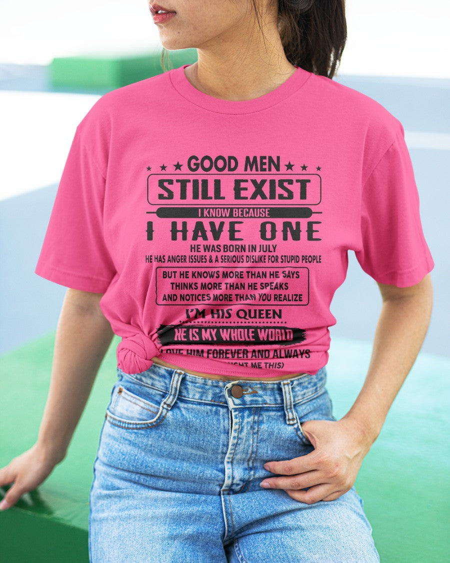 July - Good men Still Exist - gift for your girlfriend, wife from Husband - NGHL07 (SKU-GM-07)