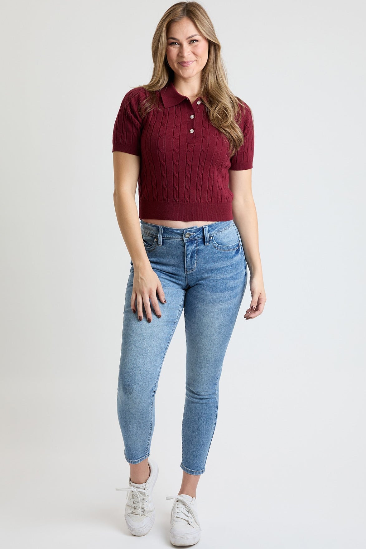 Vaqueros ajustados de tiro alto Curve Confidence para mujer