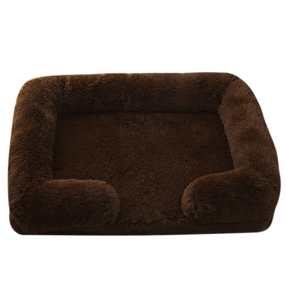 Casa de peluche redonda y cerrada para mascotas — 10 colores, tallas S–XXL