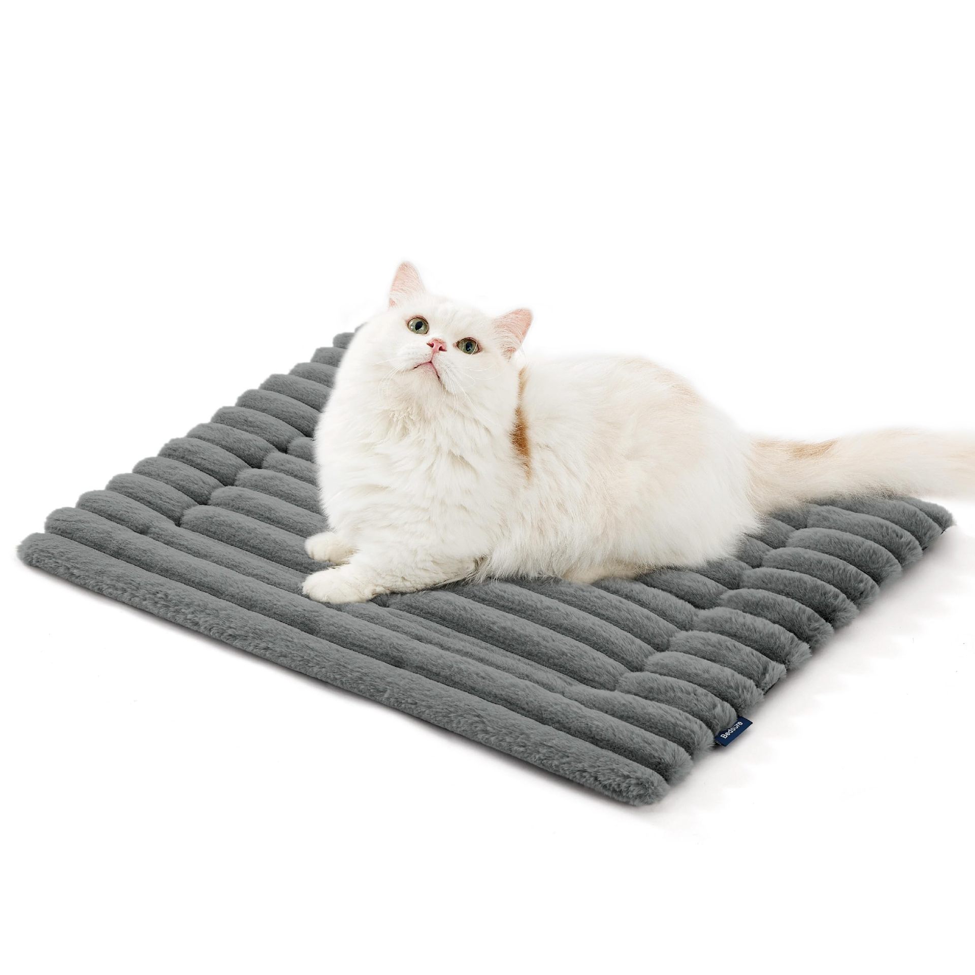 Faux Rabbit Fur Pet Mat — 3 Colors, 4 Sizes