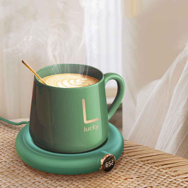 Calentador de tazas de café, posavasos caliente, taza de calefacción inteligente, aislamiento térmico, posavasos de temperatura constante, almohadilla térmica de escritorio