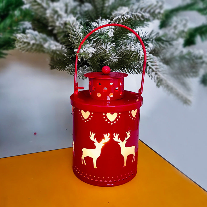 Luces de Navidad, velas LED, faroles pequeños, luces de viento, velas electrónicas, estilo nórdico, decoración creativa para las fiestas