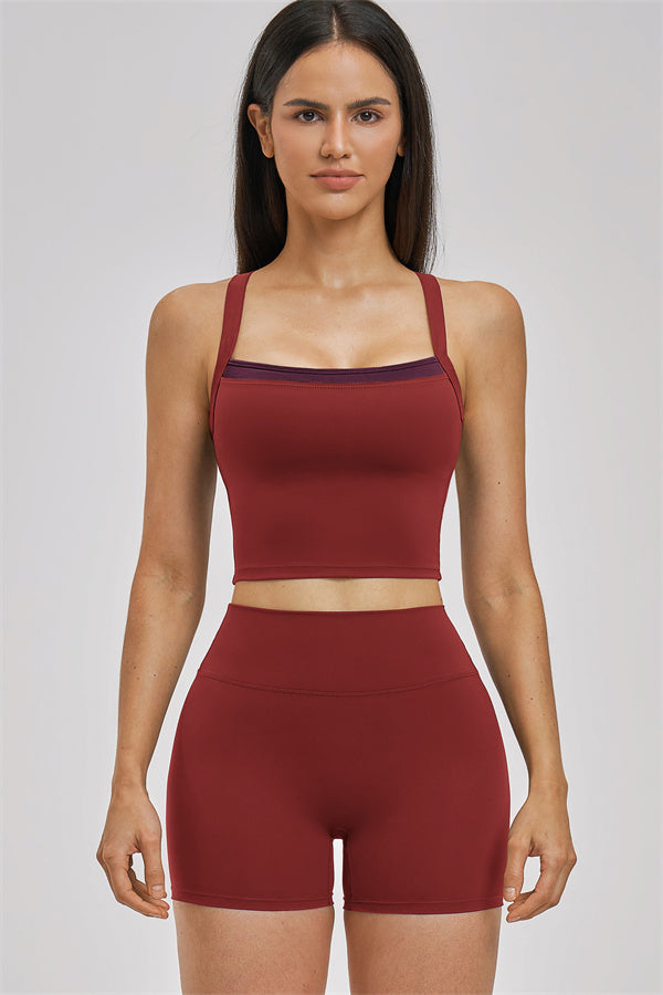 Conjunto de 2 piezas Seraphine: Camiseta sin mangas y shorts