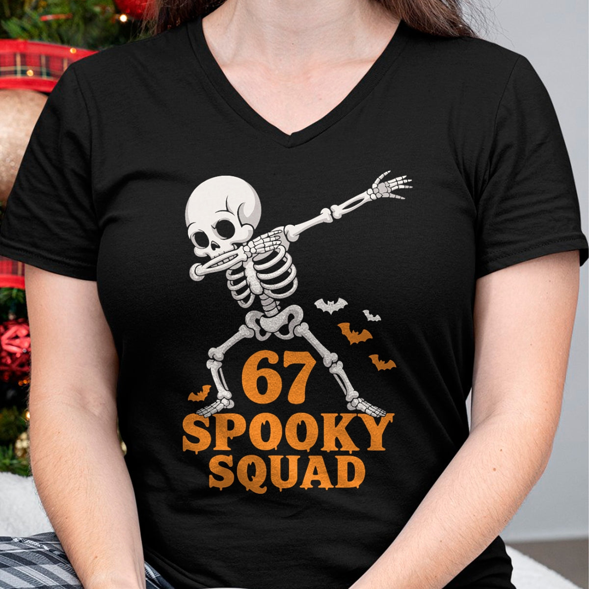 67 Humor de Memes 6-7 Divertida camiseta de Halloween con el seis y el siete - Camiseta/Sudadera con capucha unisex de Halloween - NGHL00