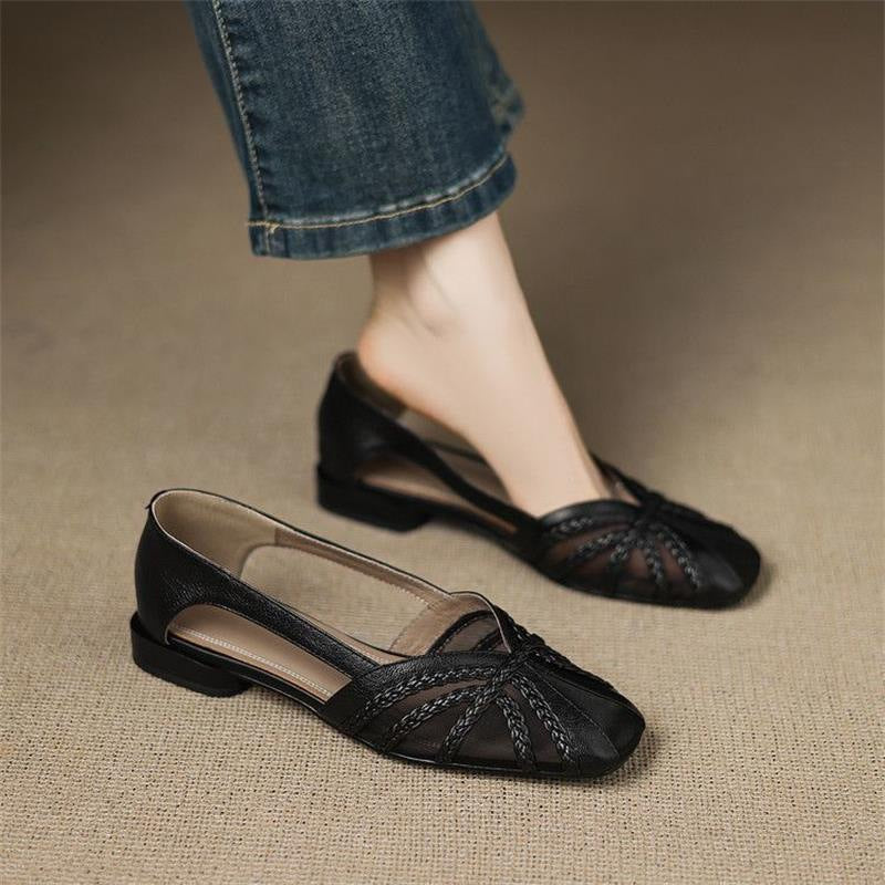 Women’s Fashion Mesh Breathable Low-Heel Versatile Sandals