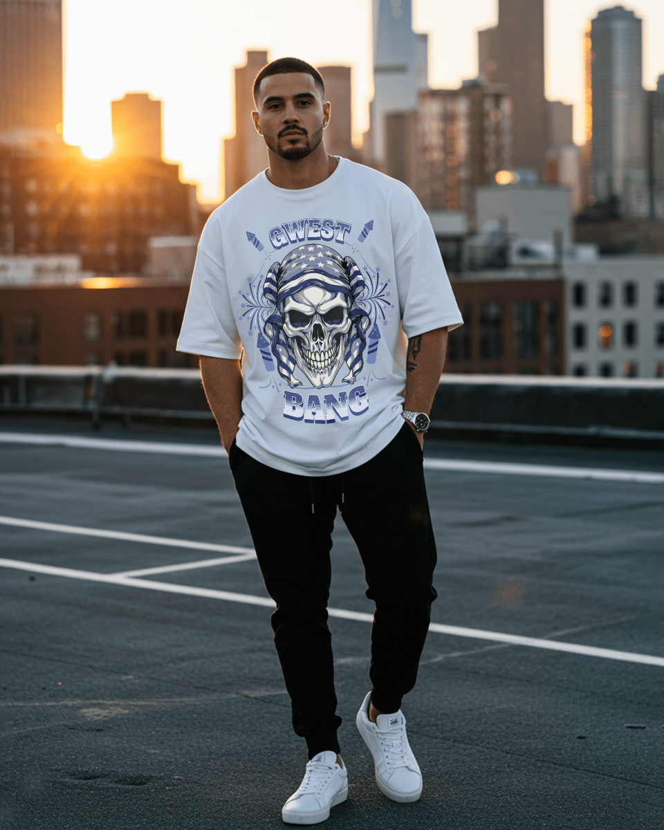 Camiseta extragrande G West Bang para hombre