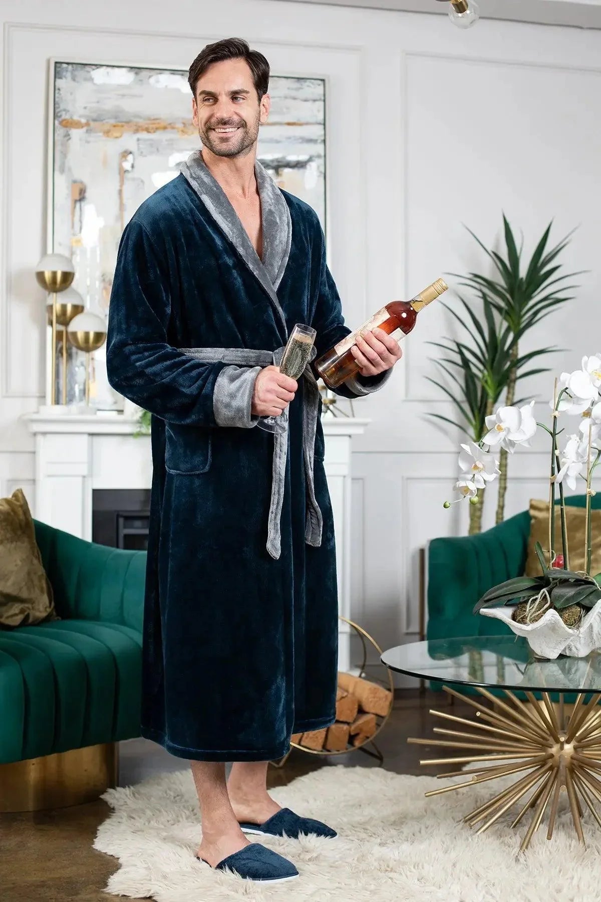 Batas de felpa acogedoras para hombres – Hechas para la comodidad, diseñadas para durar