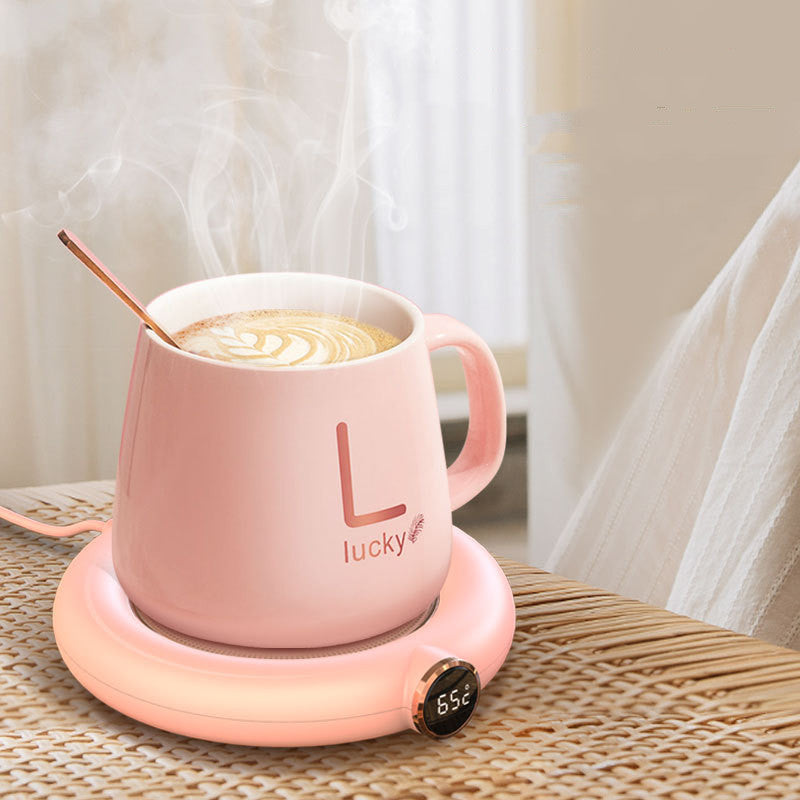 Calentador de tazas de café, posavasos caliente, taza de calefacción inteligente, aislamiento térmico, posavasos de temperatura constante, almohadilla térmica de escritorio