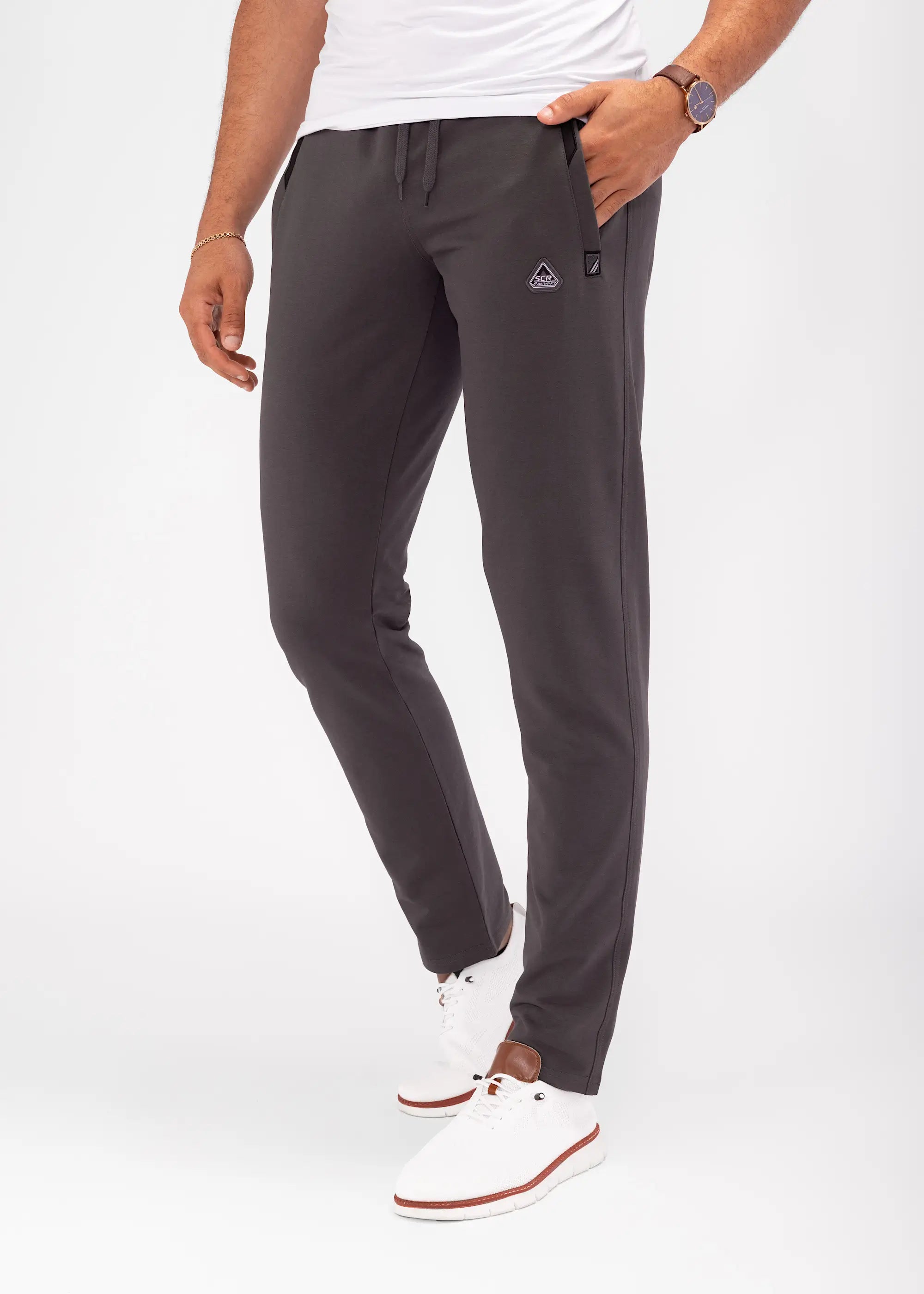 Pantalones de chándal deportivos cómodos para todo el día - Con forma cónica (Talla alta)