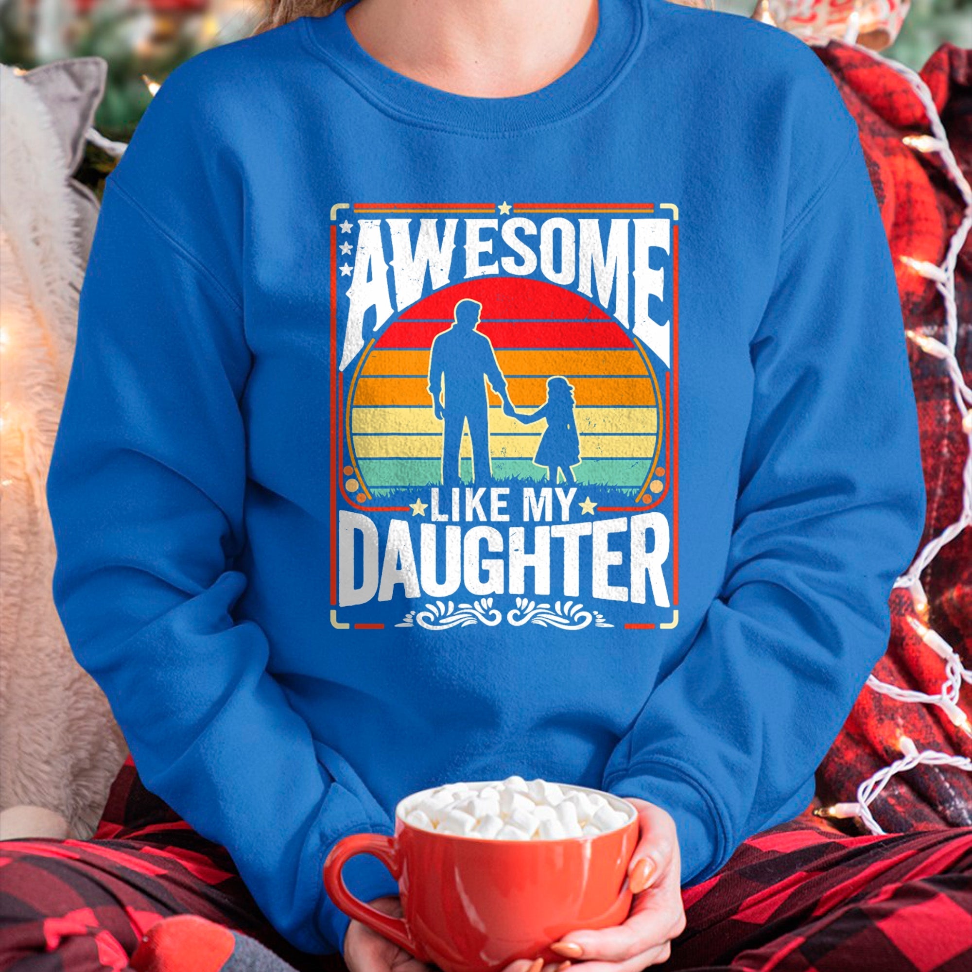 Camiseta retro "Impresionante como mi hija" para el Día del Padre - Regalo para hija de papá - Sudadera con capucha NGHL00 (SKU-T1410DD-A01)