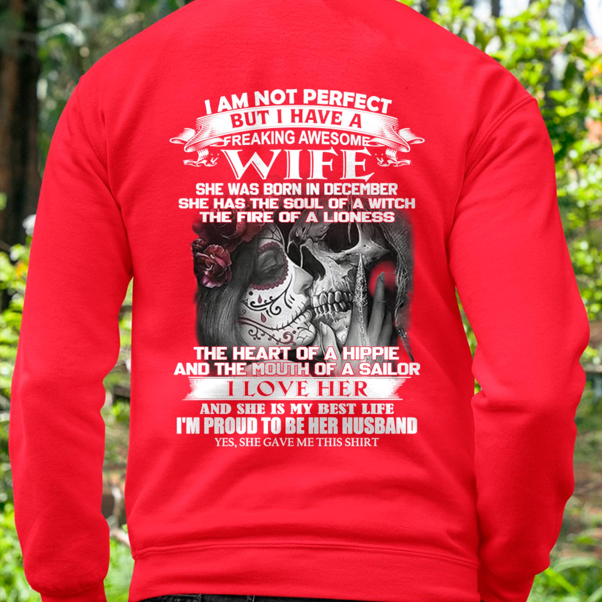 Diciembre - No soy perfecto, pero tengo una esposa increíble - Regalo de esposa para marido - NGHL12 (SKU06-31-12)