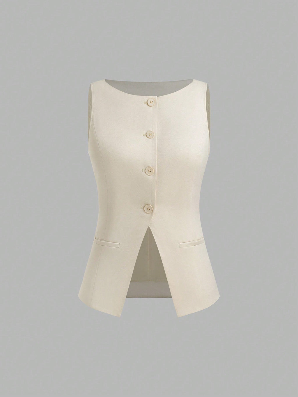 Women’s Minimalist Cinched-Waist Camisole – Single-Breasted Summer Tank