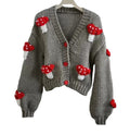 Women’s Mushroom Crochet Short Cardigan