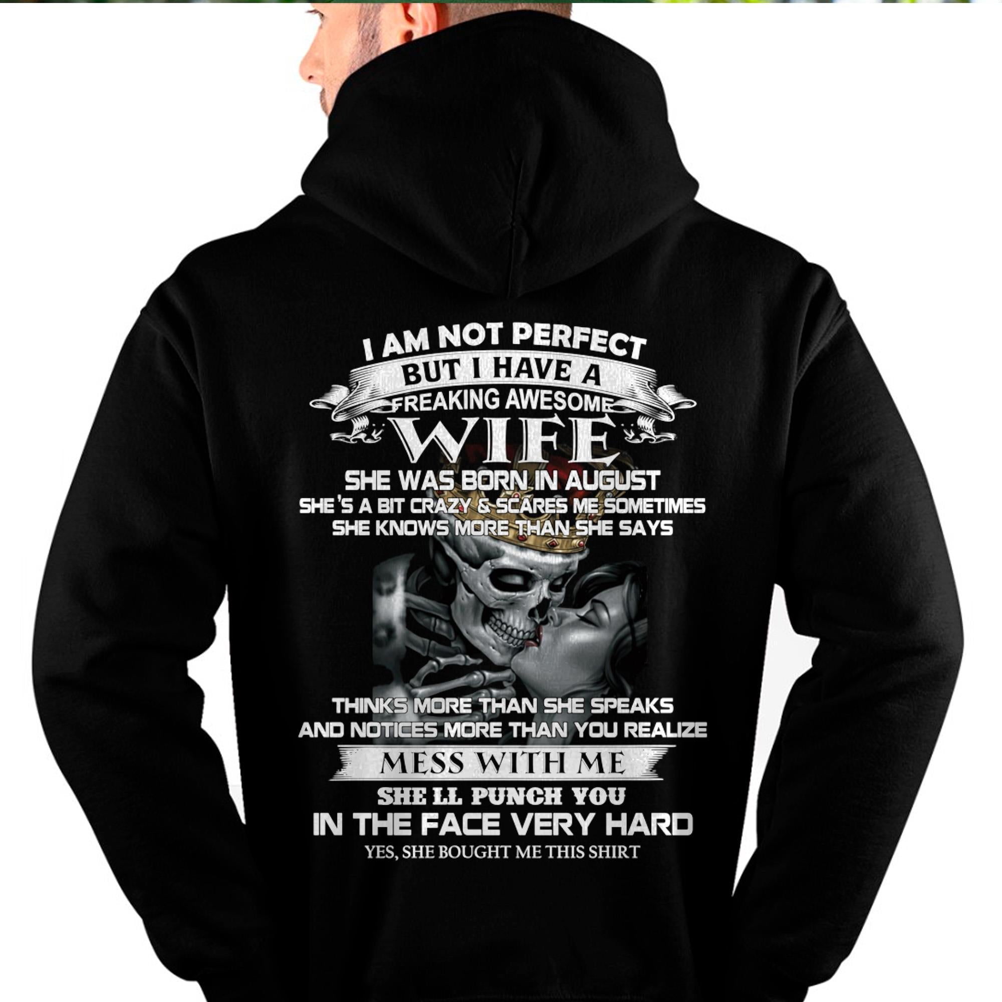 Agosto - No soy perfecto pero tengo una esposa increíble - Regalo de la esposa para el marido - NGHL08 (SKU06-34-08)